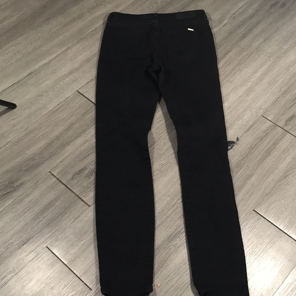 Armani Exchange J27 SUPER-SKINNY RIPPED BLACK BUTTON-FLY JEAN-Authenticated - Picture 10 of 10